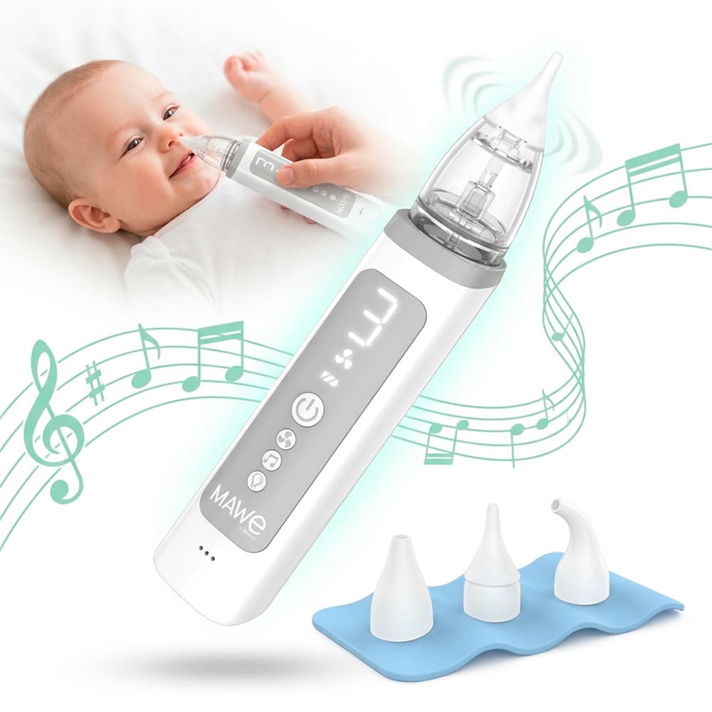 Aspirador Nasal Para Bebés Mawe by Gadnic Eléctrico Recargable  Con Música y Luces