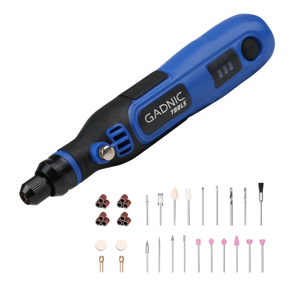 Mini Torno Inalámbrico Gadnic Roty 36 V  Brocas Outlet
