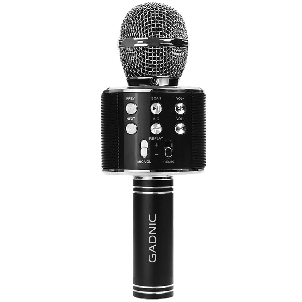 Micrófono Gadnic KM-01 Karaoke Inalámbrico Bluetooth c/ Efectos de Voz Usado