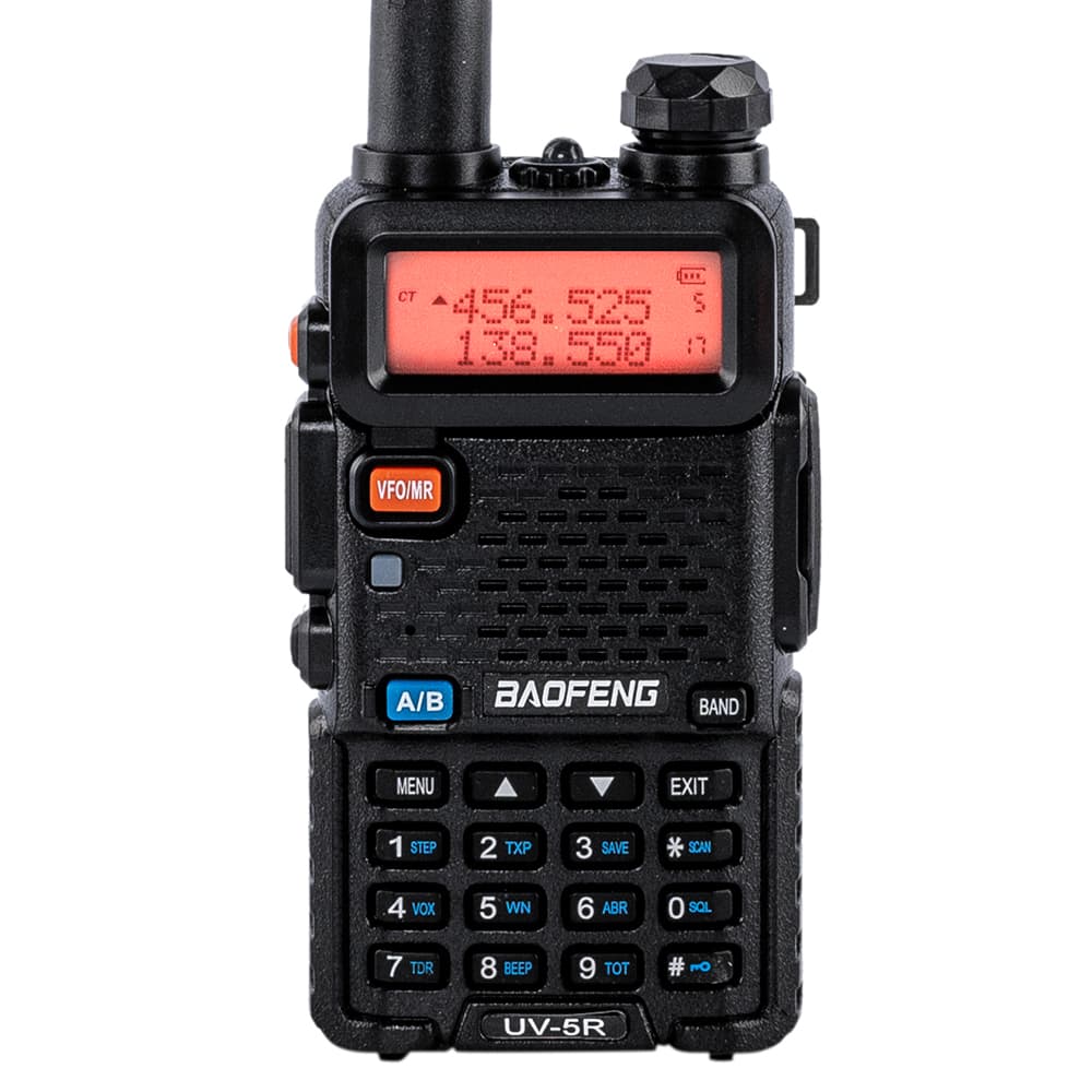 Handy Baofeng UV-5R Bi-Banda 5w 128CH Hasta 10km  2 Baterías y Manos Libres Outlet